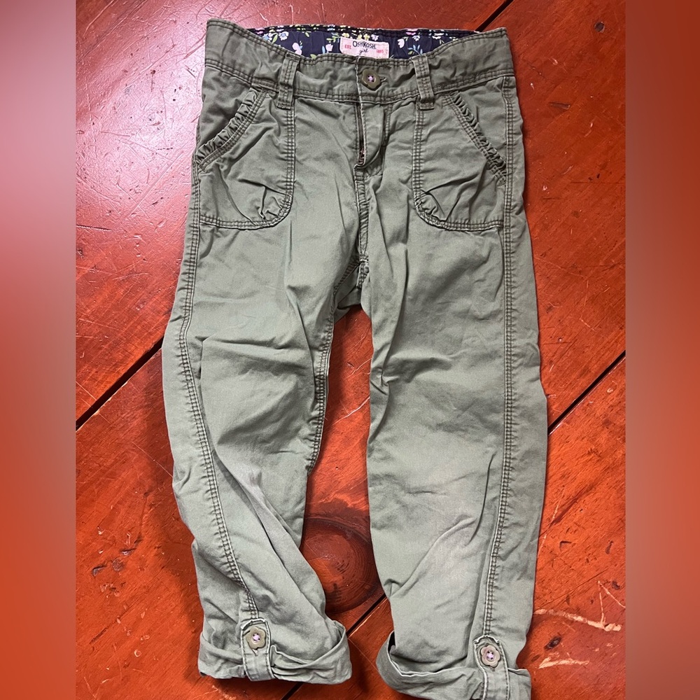 Kids Olive Green Pants